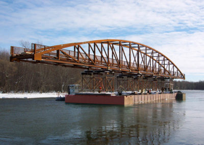 Pedestrian Bridge Transport Barge