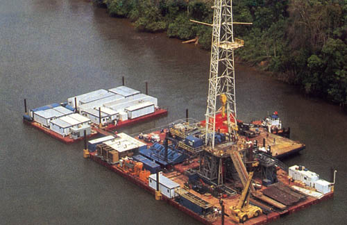Oil Exploration in Remote River