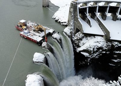 Excavator with Breaker Demos Dam