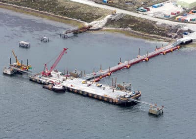 Floating Causeway in the Falklands