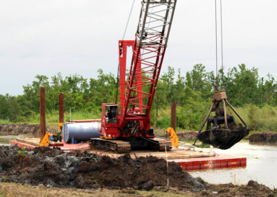 Clamshell Dredging on the Bayou