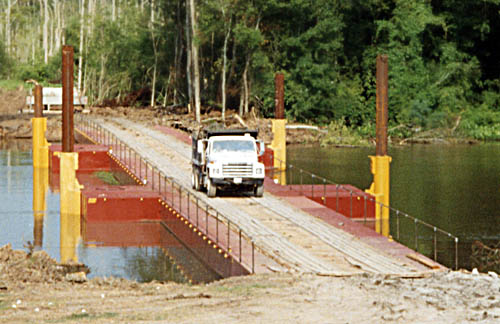 Floating Bridge for 320-foot Crossing