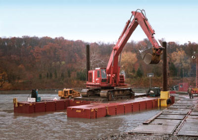 Digging in the Delaware River