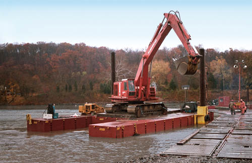 Digging in the Delaware River