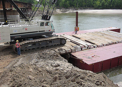 Loading With Crane Mats