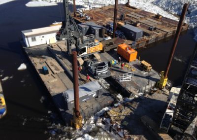 FOUNDATION DRILLING WITH OSCILLATOR