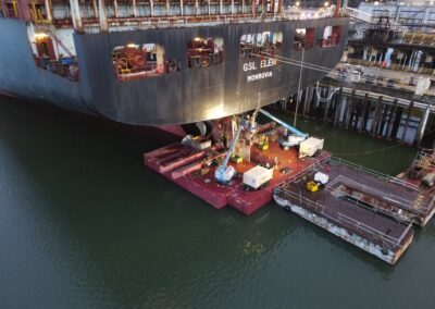 Supporting Ship Rudder Repair