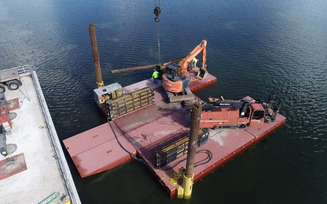DIRECTIONAL DRILL RIG ON H50 FLEXIFLOATS