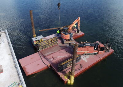 DIRECTIONAL DRILL RIG ON H50 FLEXIFLOATS