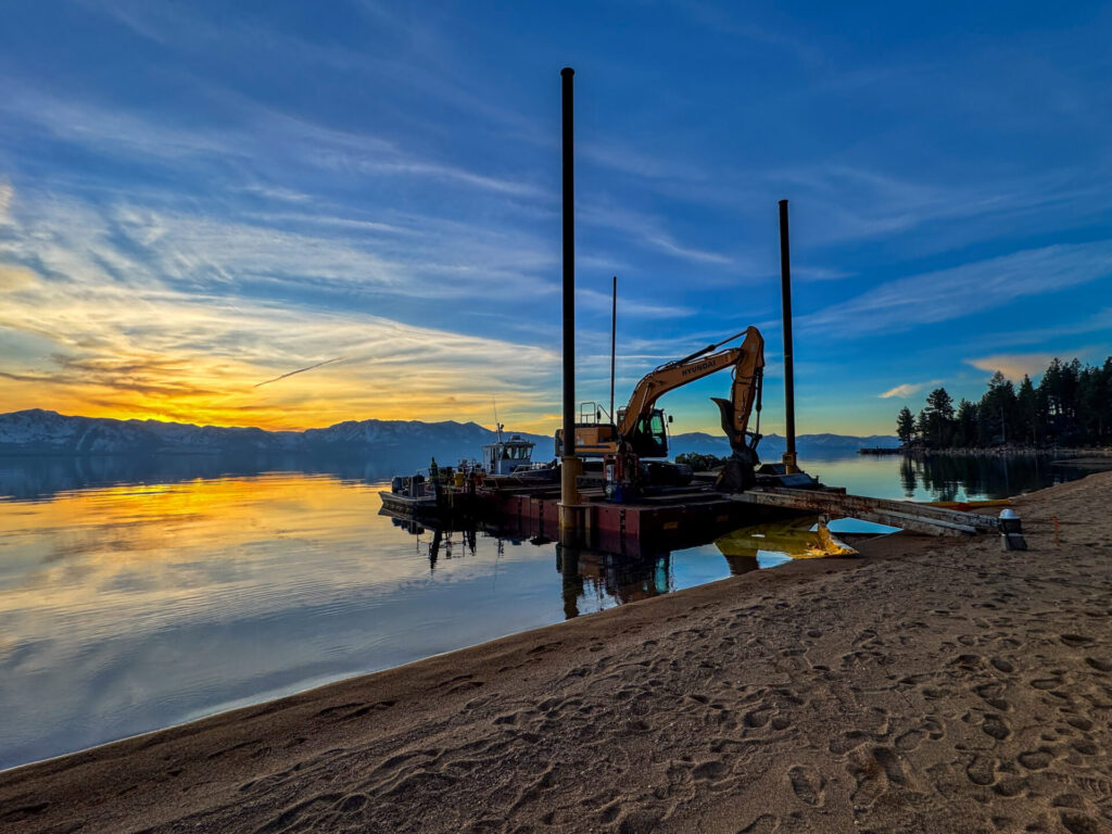 Flexifloats on Lake Tahoe