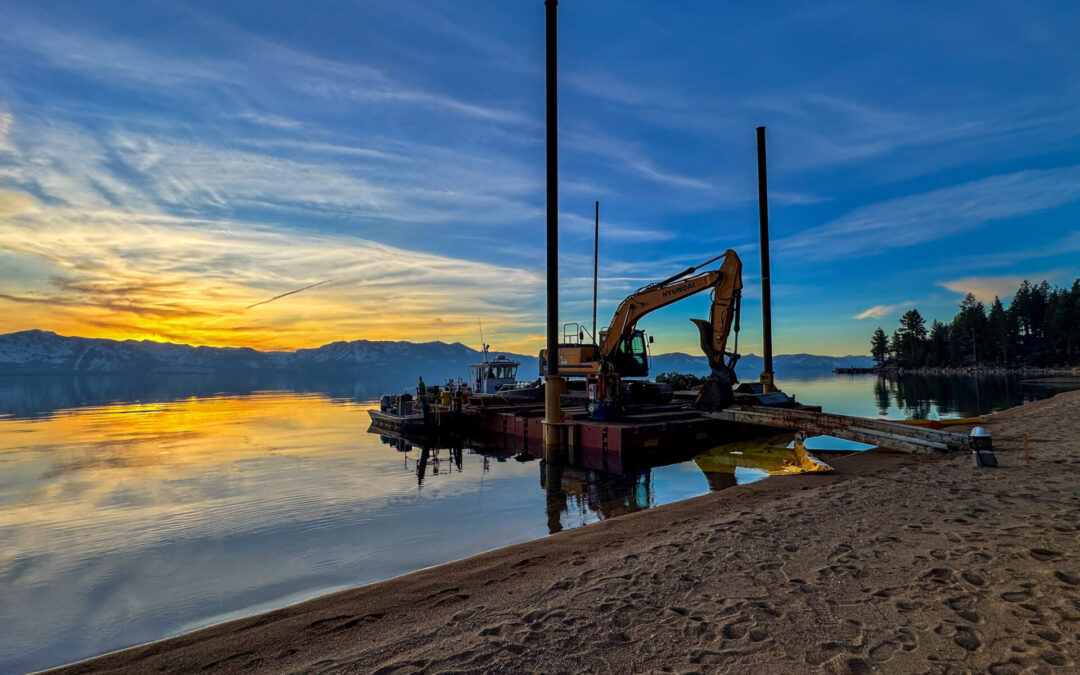 Flexifloats on Lake Tahoe